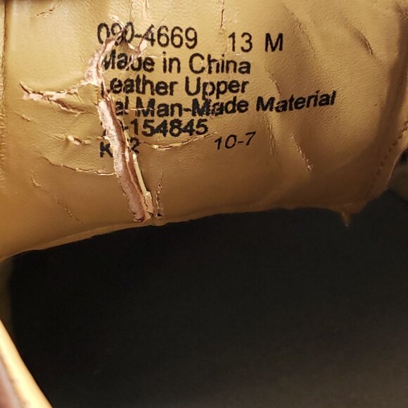 Dockers Mens Size 13 Bicycle Toe Brown Leather Lace-Up Shoes - Picture 9 of 9